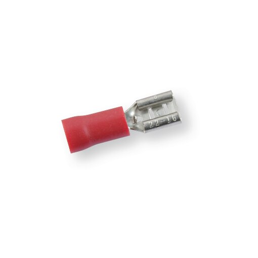 Cosses femelles plates pré-isolées 3110 rouge, 4,8x0,8, 0,5-1 mm²